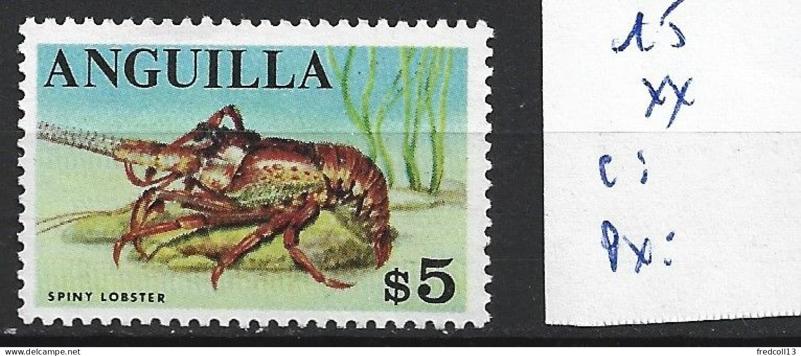 ANGUILLA 15 ** Côte 10 € - Crustaceans