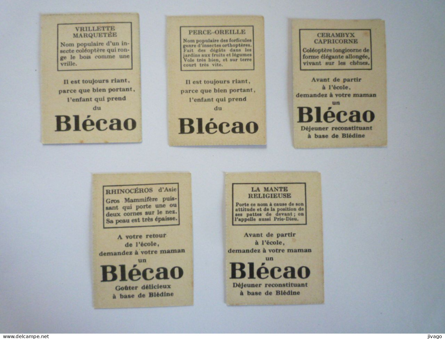 2023 - 3207  LOT De 5  BONS-POINTS  PUB  BLECAO   XXX - Non Classificati