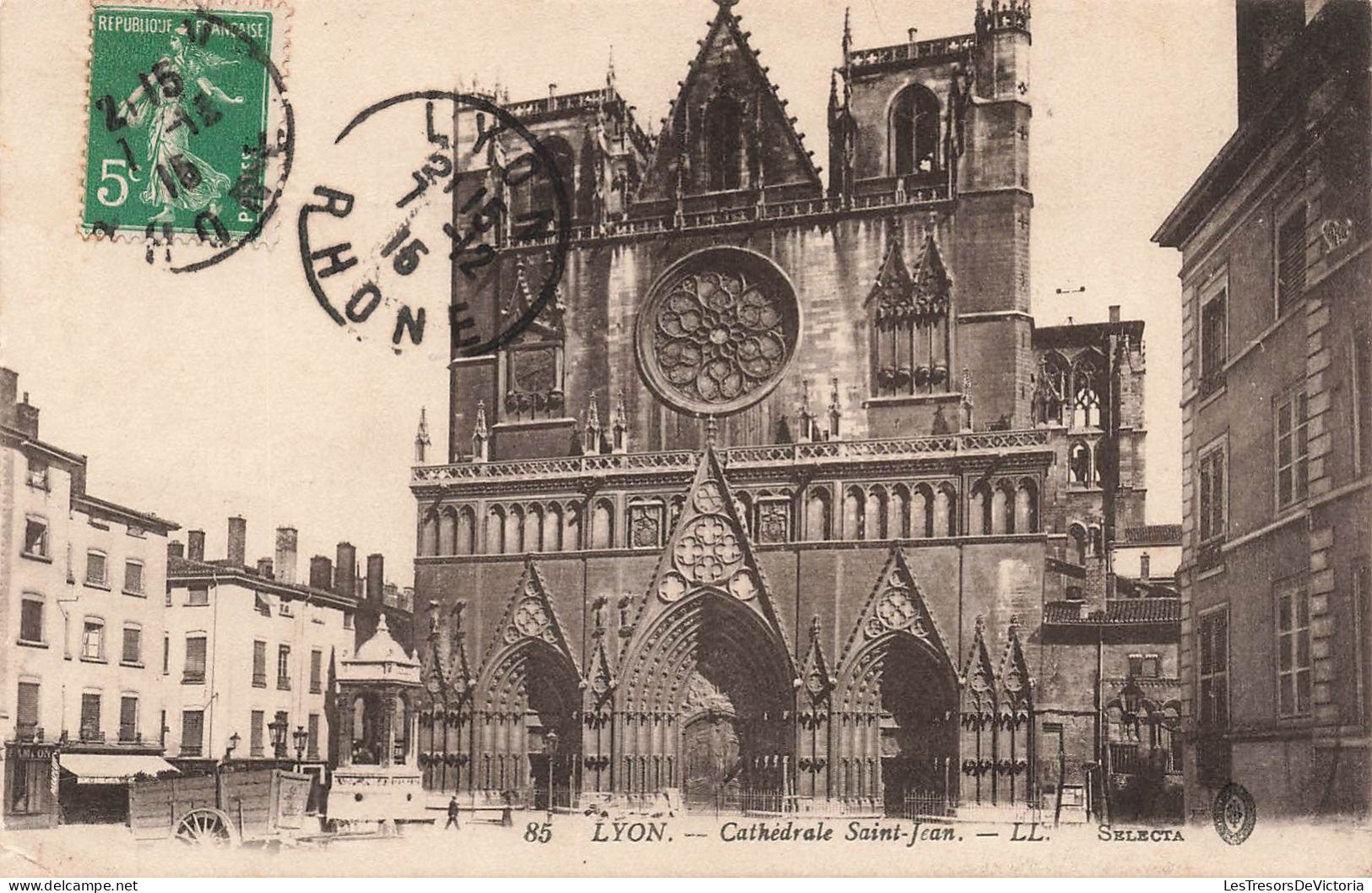 FRANCE - Lyon - Cathédrale Saint Jean - LL - Selecta - Carte Postale Ancienne - Lyon 5