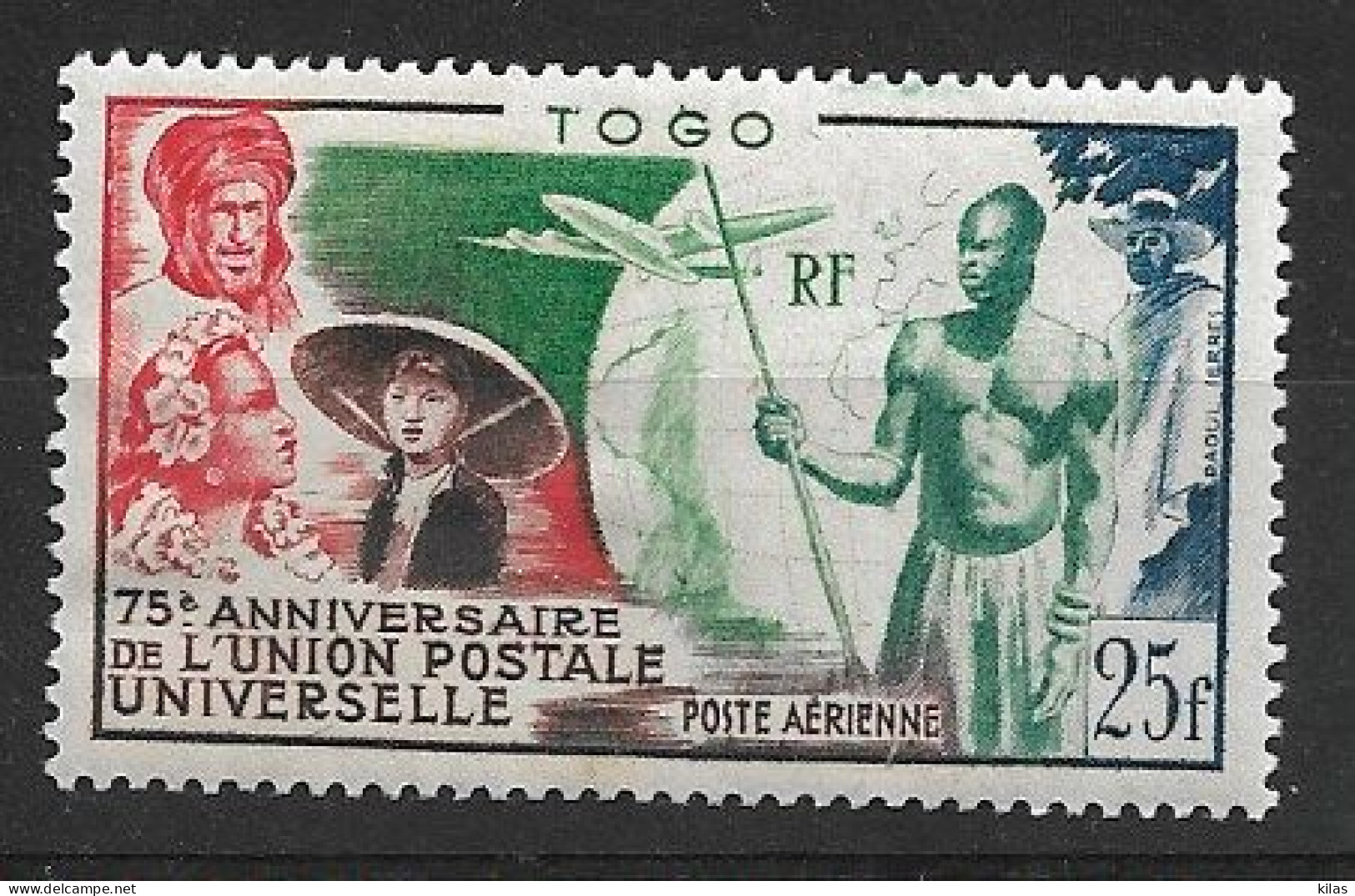 TOGO 1949 75e Anniversaire De L'UPU MNH - 1949 75e Anniversaire De L'UPU