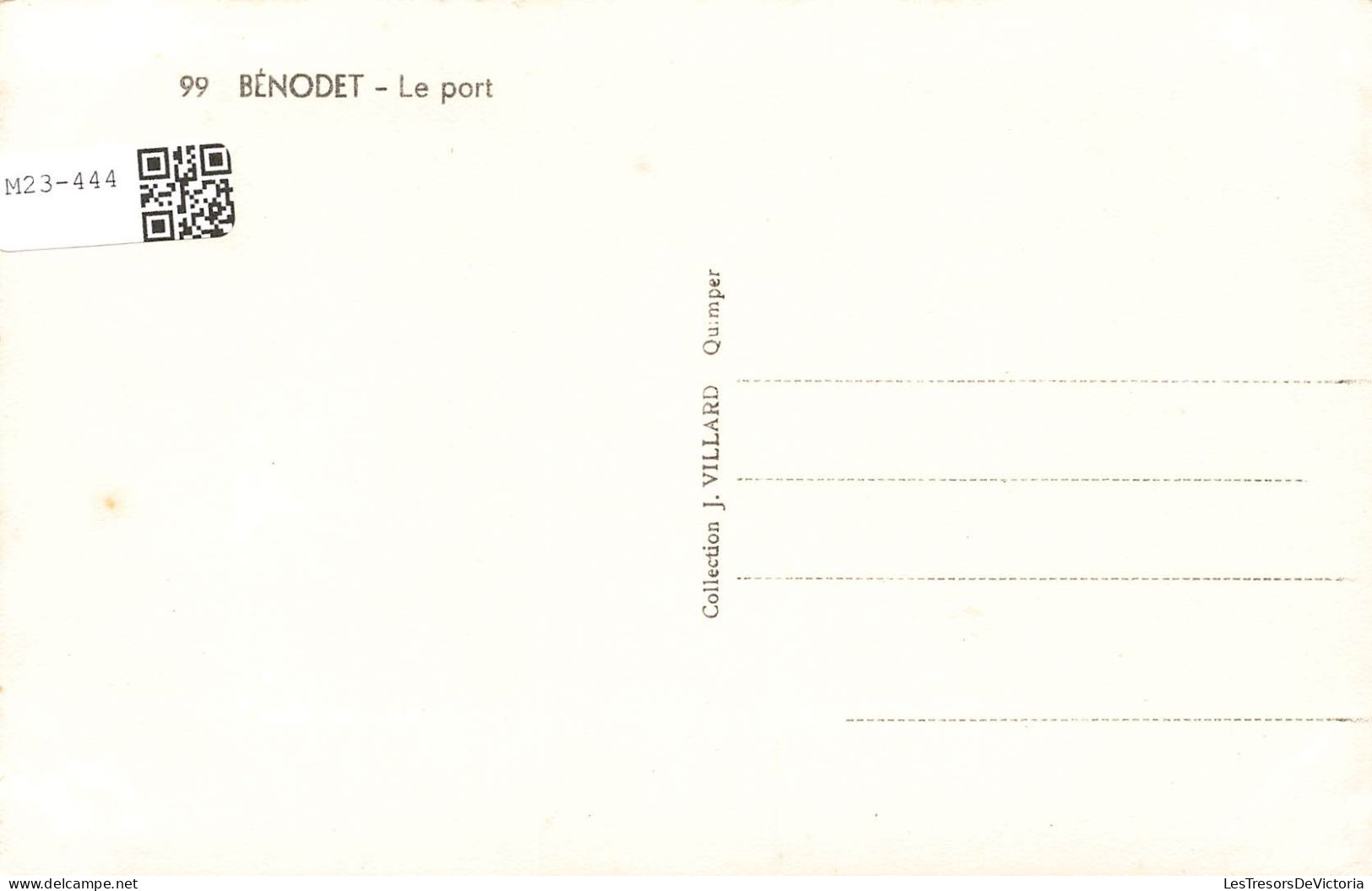FRANCE - Benodet Sur L'Odet - Bateaux Sur Le Cour D'eau - Carte Postale Ancienne - Bénodet