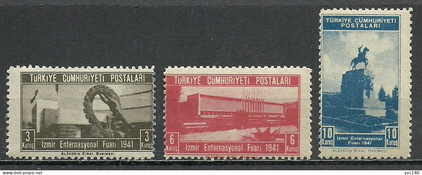 Turkey; 1941 Izmir International Fair - Unused Stamps