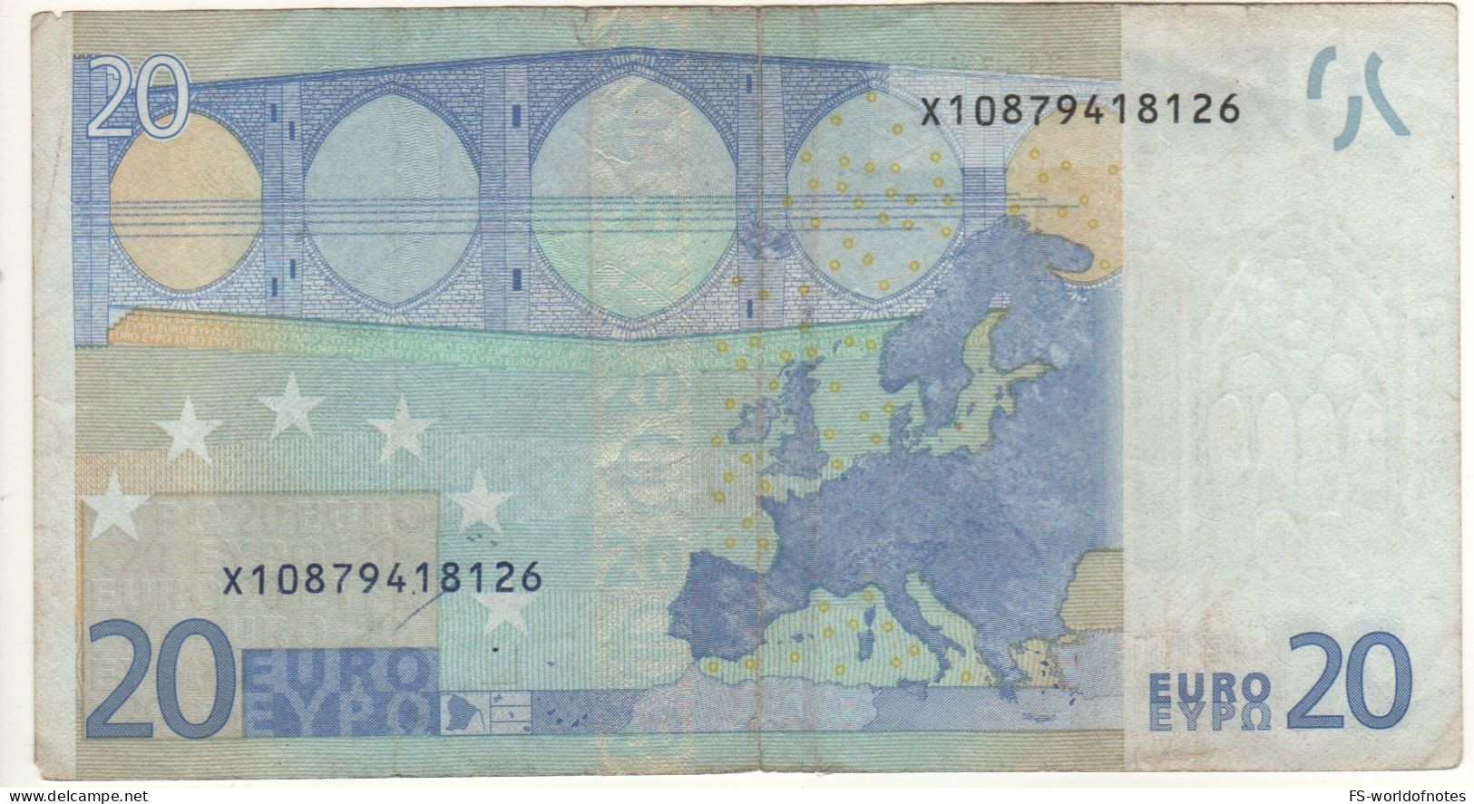 20 Euro X  "Germany - Duisenberg    P10C1" - 20 Euro