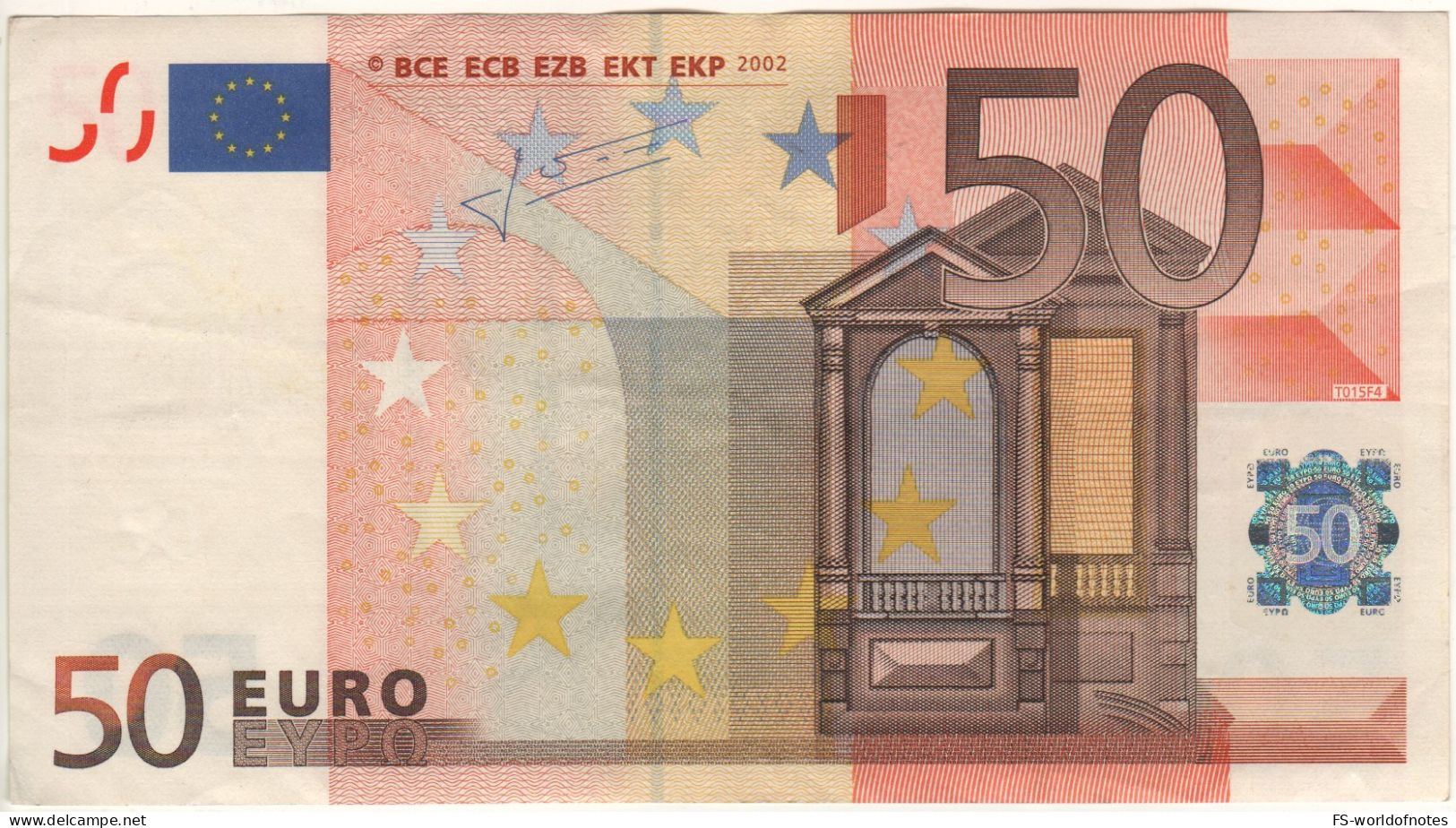50 Euro   Z  "Belgium - Trichet    T015F4" - 50 Euro
