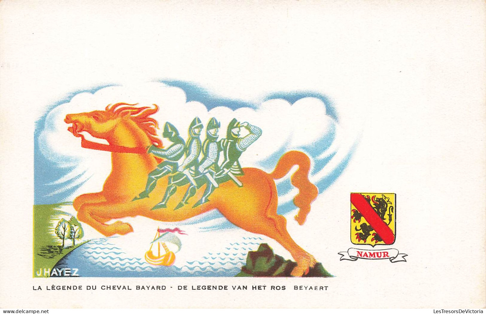 BELGIQUE - Les Légendes Belges - La Légende Du Cheval Bayard - Colorisé - Carte Postale Ancienne - Sonstige & Ohne Zuordnung