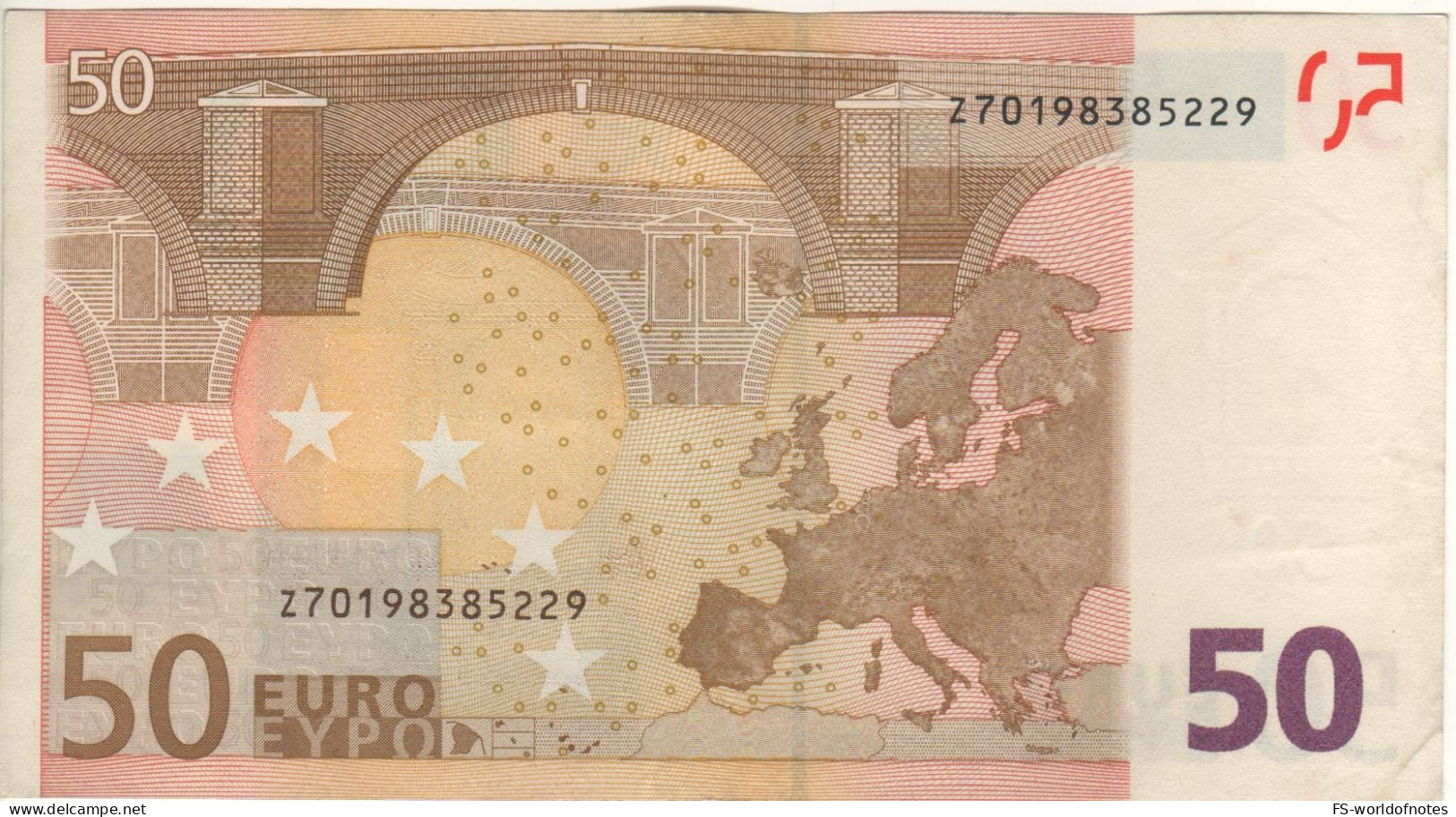 50 Euro   Z  "Belgium - Draghi     T035A5" - 50 Euro