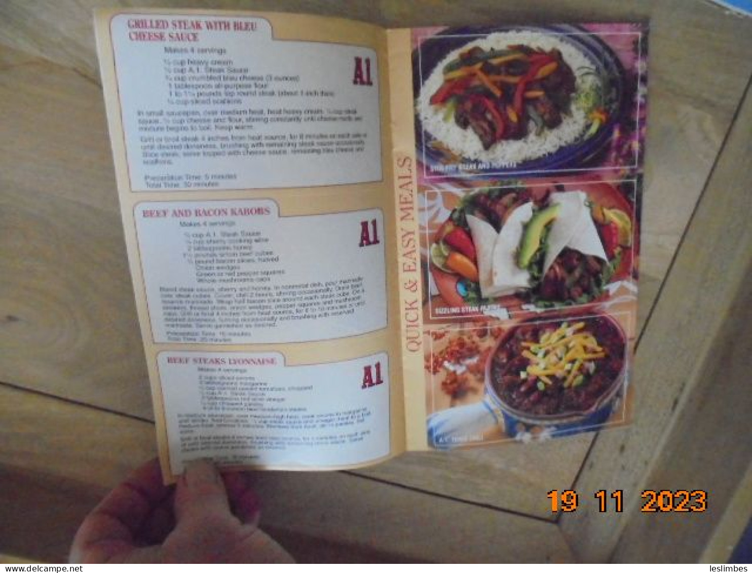 How Steak Is Done: The A1 Cookbook - Nabisco Food Products 1990 - Américaine