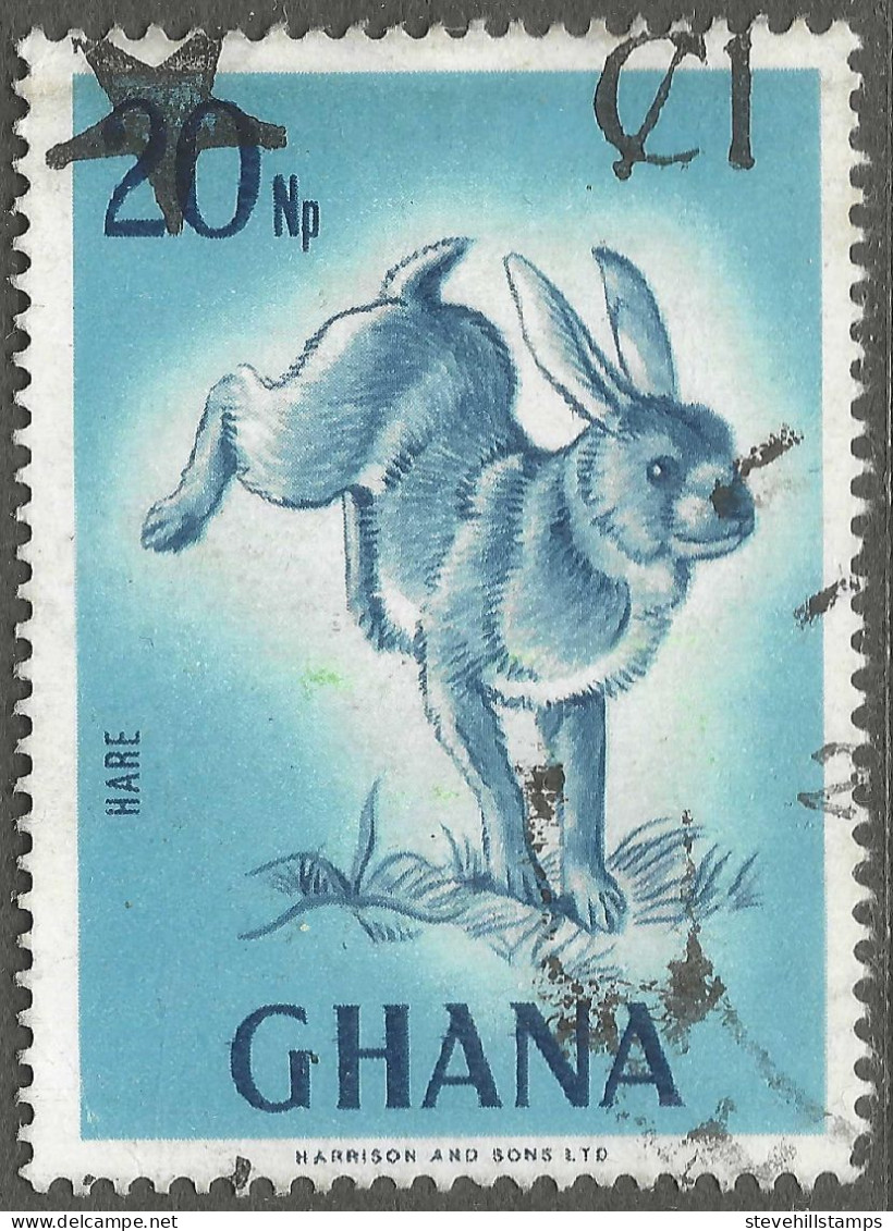 Ghana. 1983 Surcharge. 1c On 20np Used. SG 1031a - Ghana (1957-...)