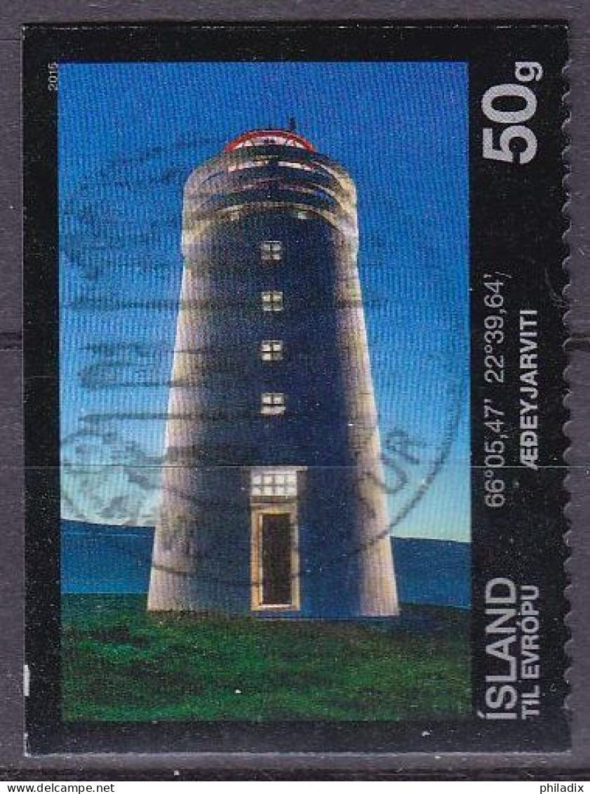 Island Marke Von 2015 O/used (A3-49) - Oblitérés