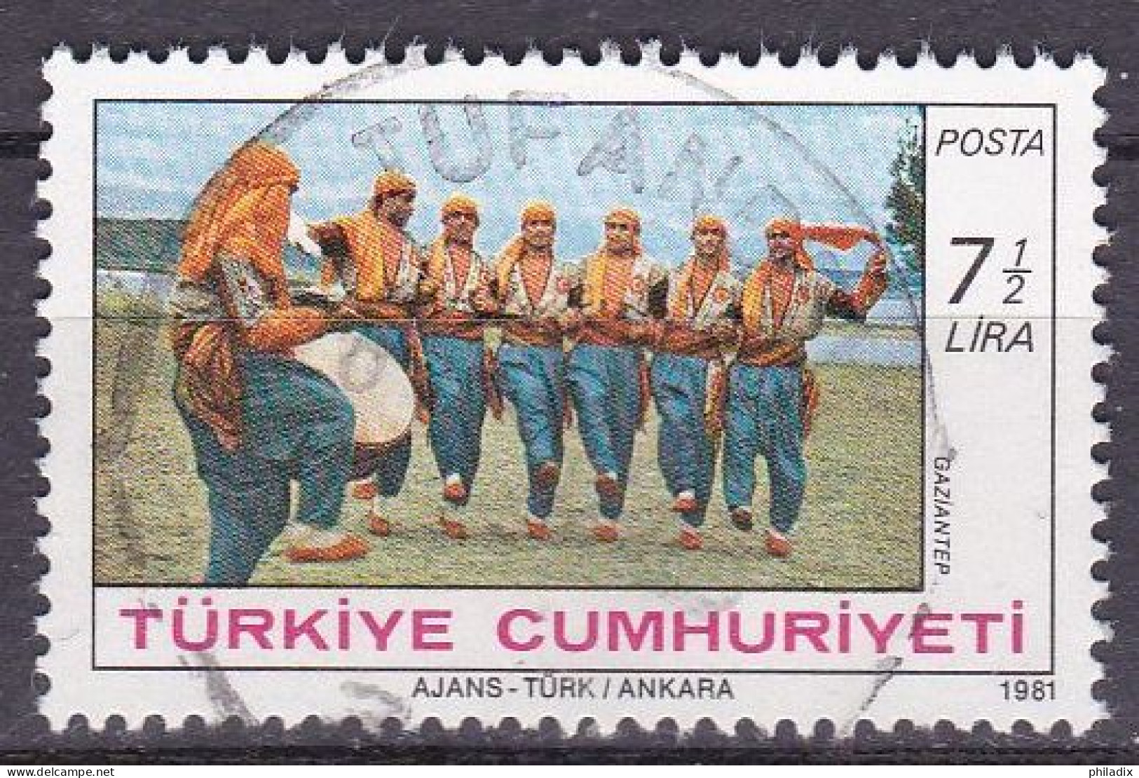 Türkei Marke Von 1981 O/used (A3-49) - Used Stamps