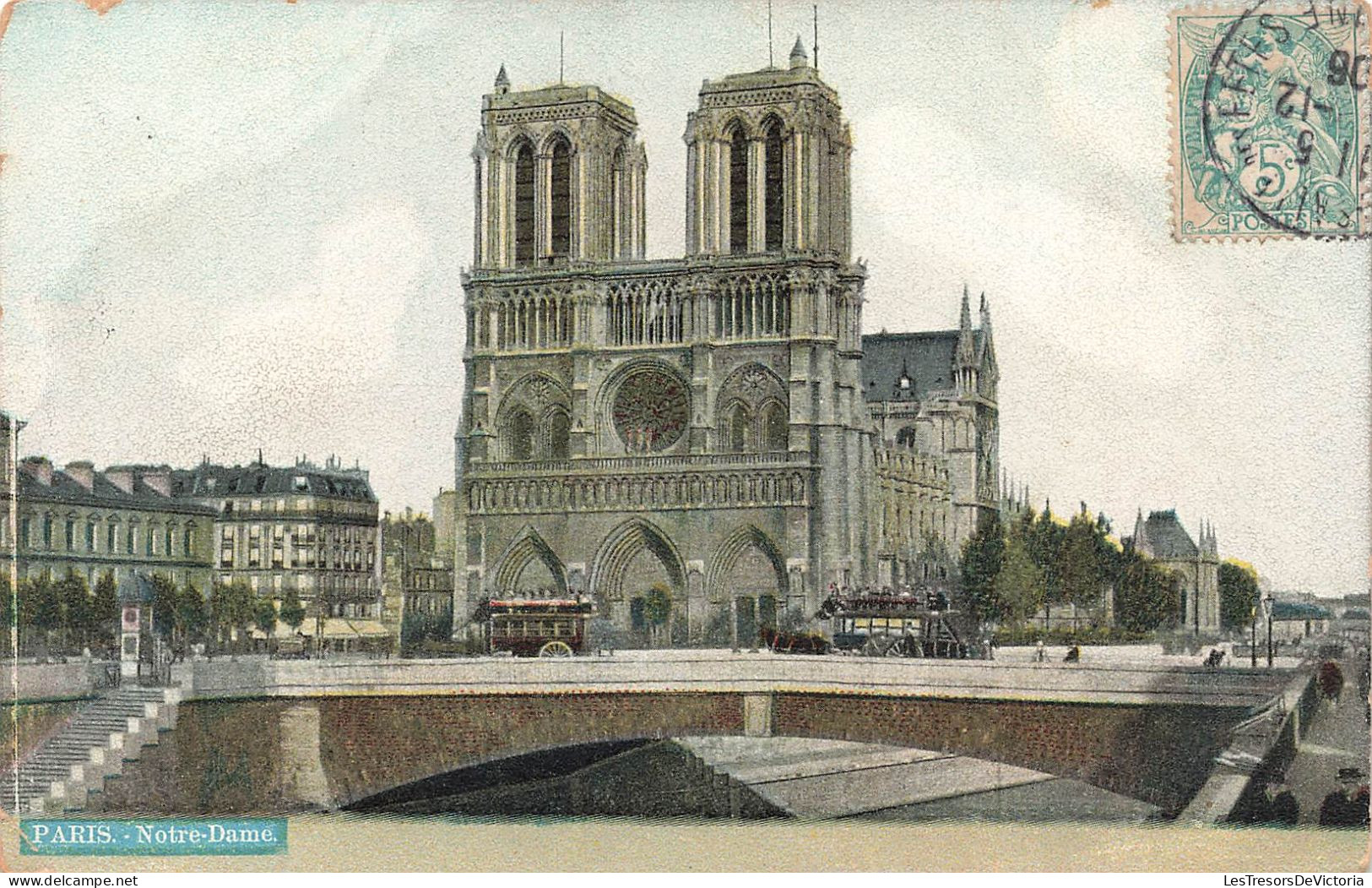 FRANCE - Paris - Notre Dame - Cathédrale - Colorisé - Carte Postale Ancienne - Notre-Dame De Paris