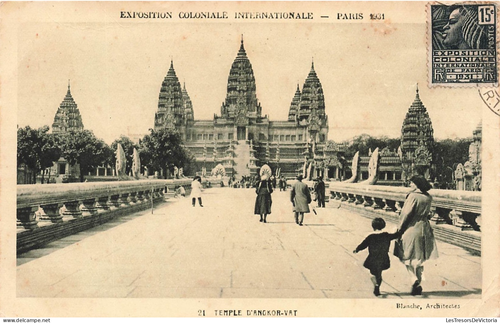 FRANCE - Paris - Exposition Internationale - Temple D'Angkor-vat - Animé - Carte Postale Ancienne - Exhibitions