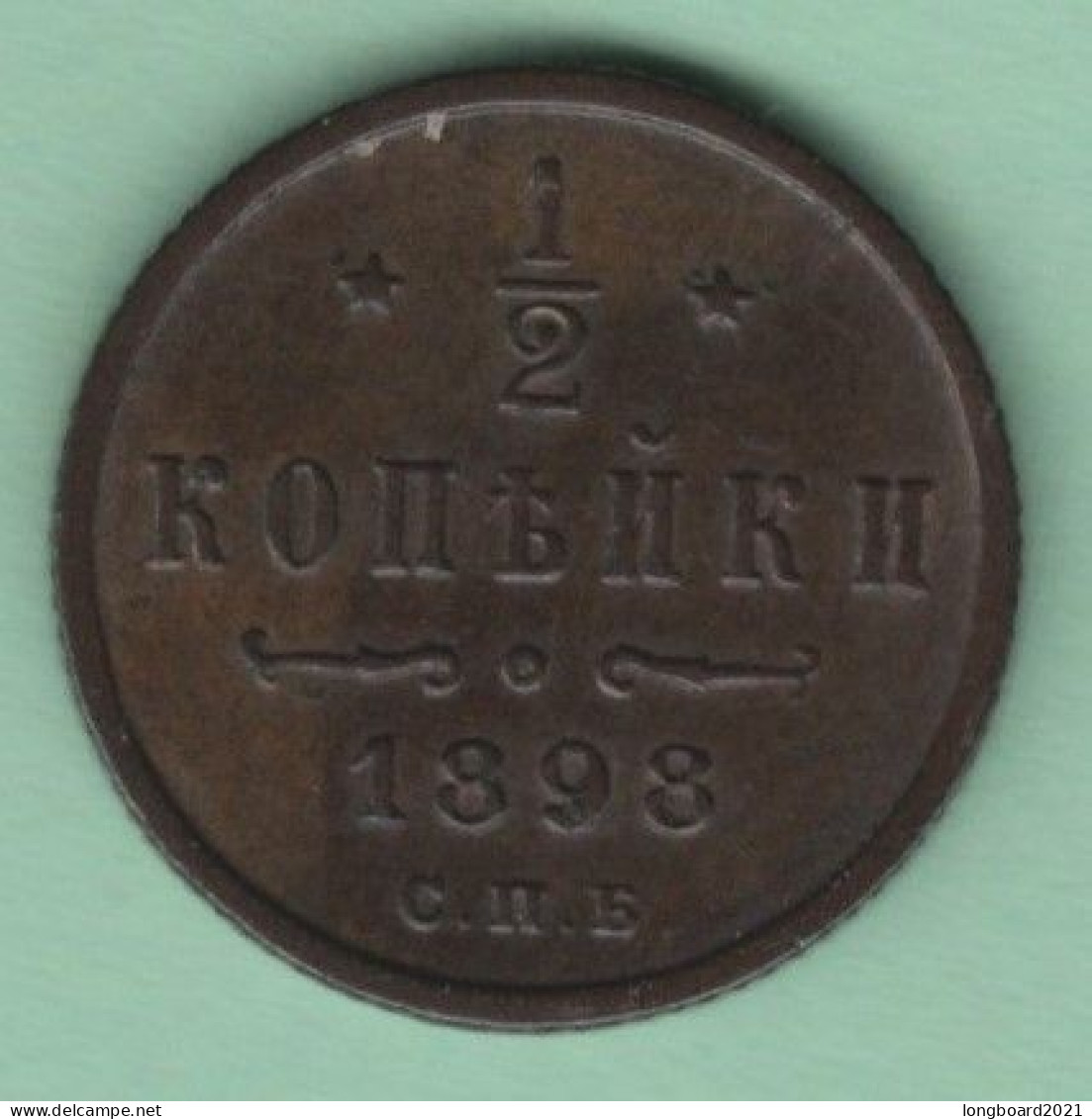 RUSSIA - 1/2 KOPEK 1898 - Russie