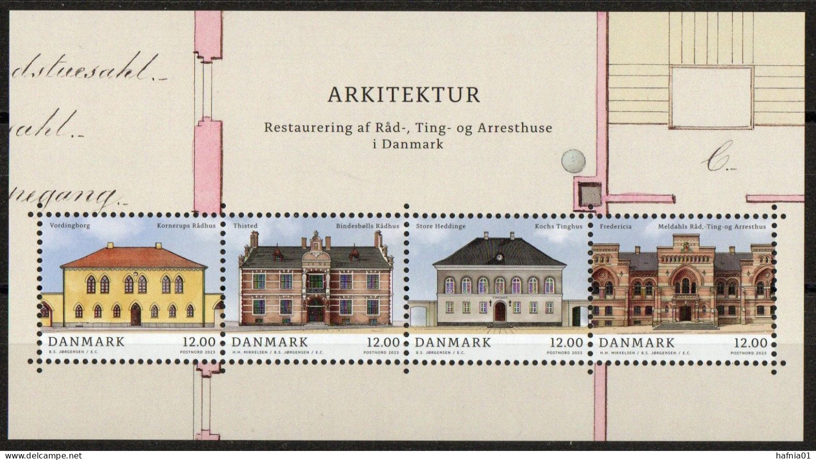 Bertil Skov Jørgensen. Denmark 2023.  Architecture. Souvenir Sheet MNH. - Blocchi & Foglietti