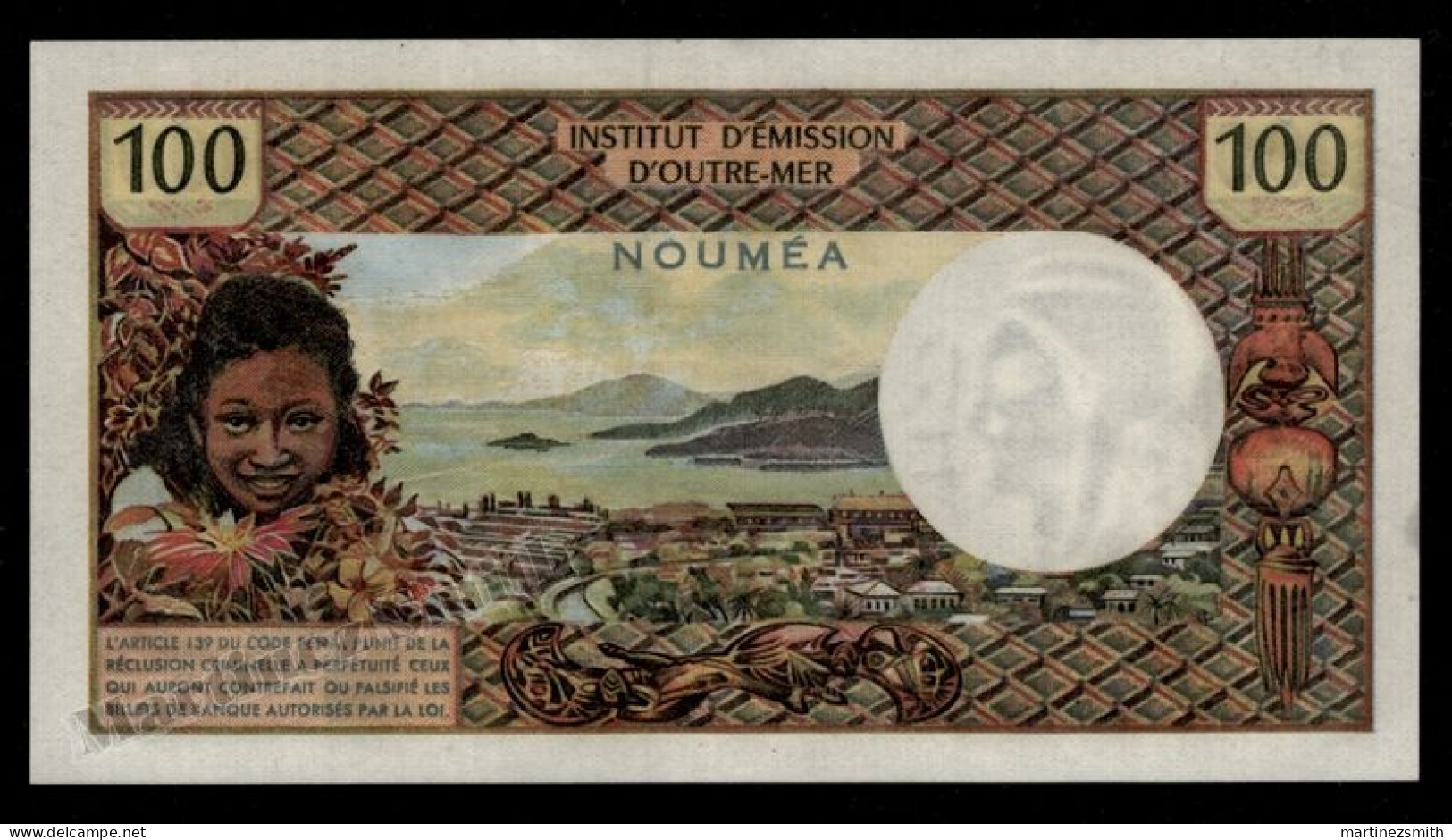 France Outre Mer Nouméa Banknote Year 1973 Value 100 Francs Pick 63b - Condition UNC - Nouvelle-Calédonie 1873-1985