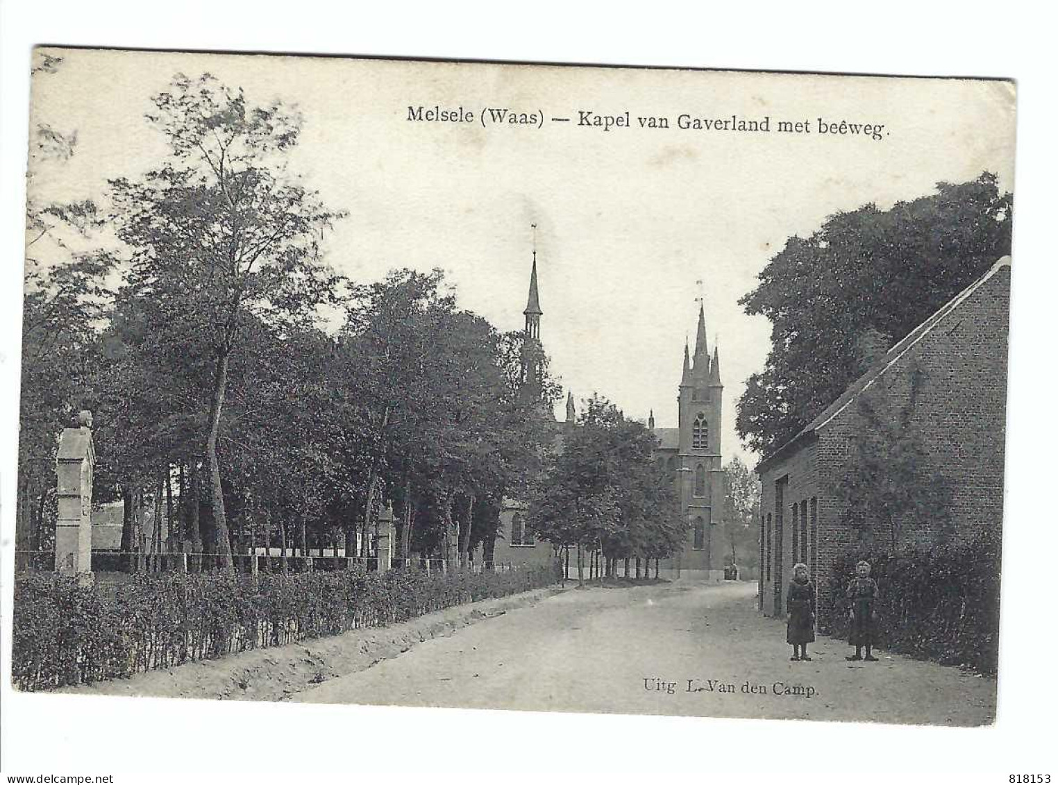 Melsele  (Waas) - Kapel Van Gaverland Met Beeweg  1911 - Beveren-Waas