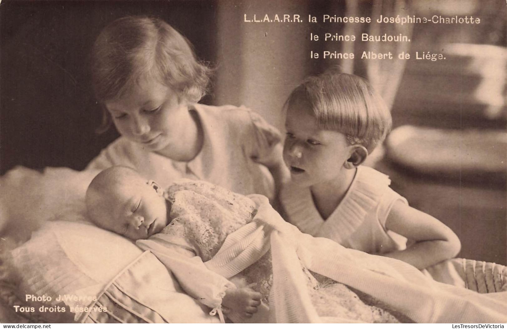 FAMILLES ROYALES - La Princesse Joséphine-Charlotte - Prince Baudouin Et Le Prince Albert - Carte Postale Ancienne - Koninklijke Families