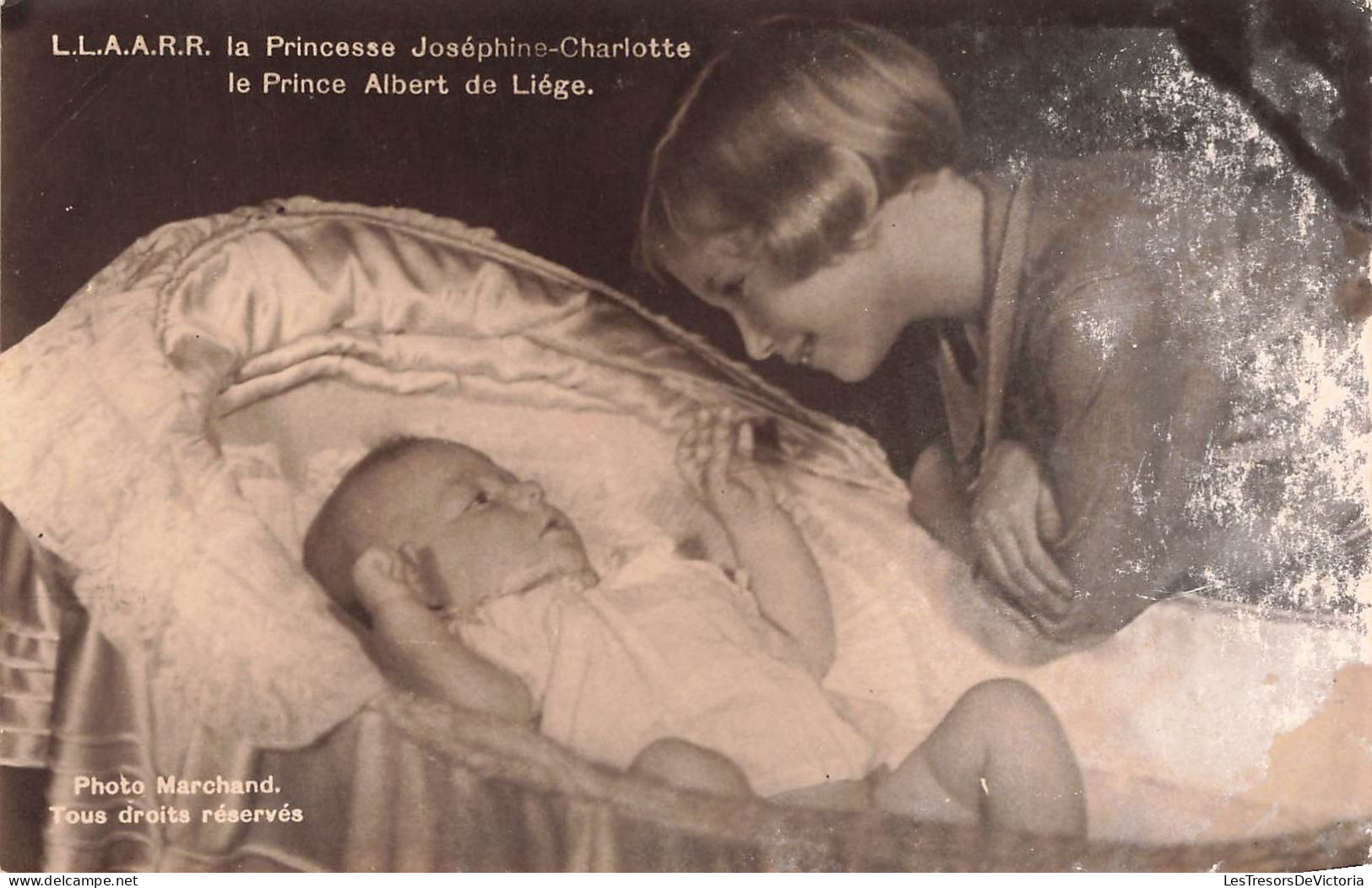 FAMILLES ROYALES - La Princesse Joséphine-Charlotte Et Le Prince Albert De Liège - Carte Postale Ancienne - Koninklijke Families