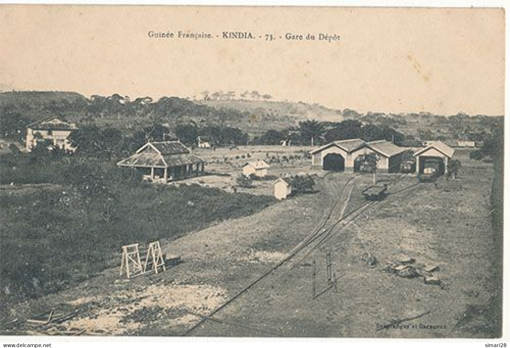 KINDIA - N° 73 - GARE DU DEPOT (CHEMIN DE FER) - Guinée Française