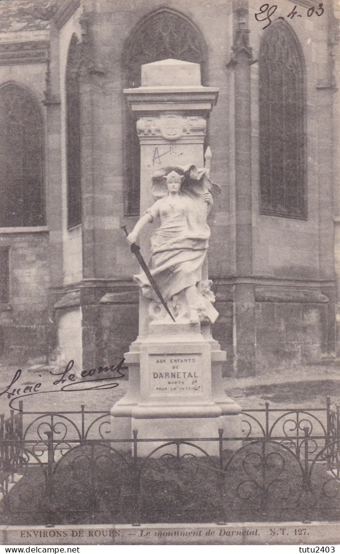 127 DARNETAL                                  Le Monument Aux Morts - Darnétal