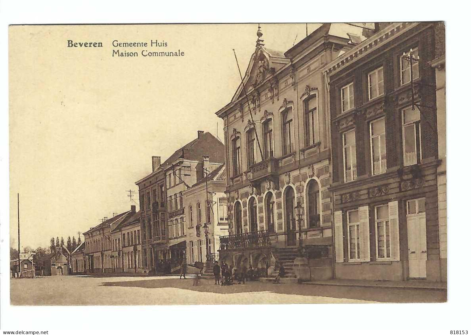 Beveren   Gemeentehuis  Maison Communale  1934 - Beveren-Waas