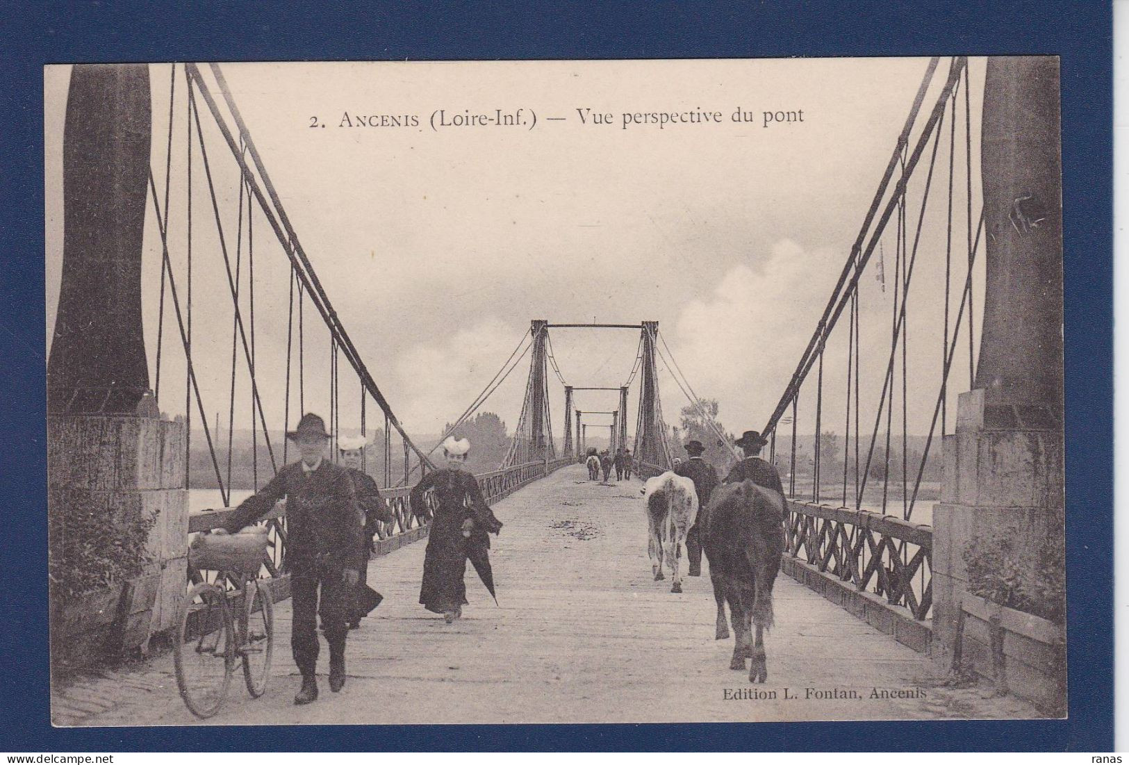 CPA [44] Loire Atlantique > Ancenis Circulé Cycle Vélo - Ancenis