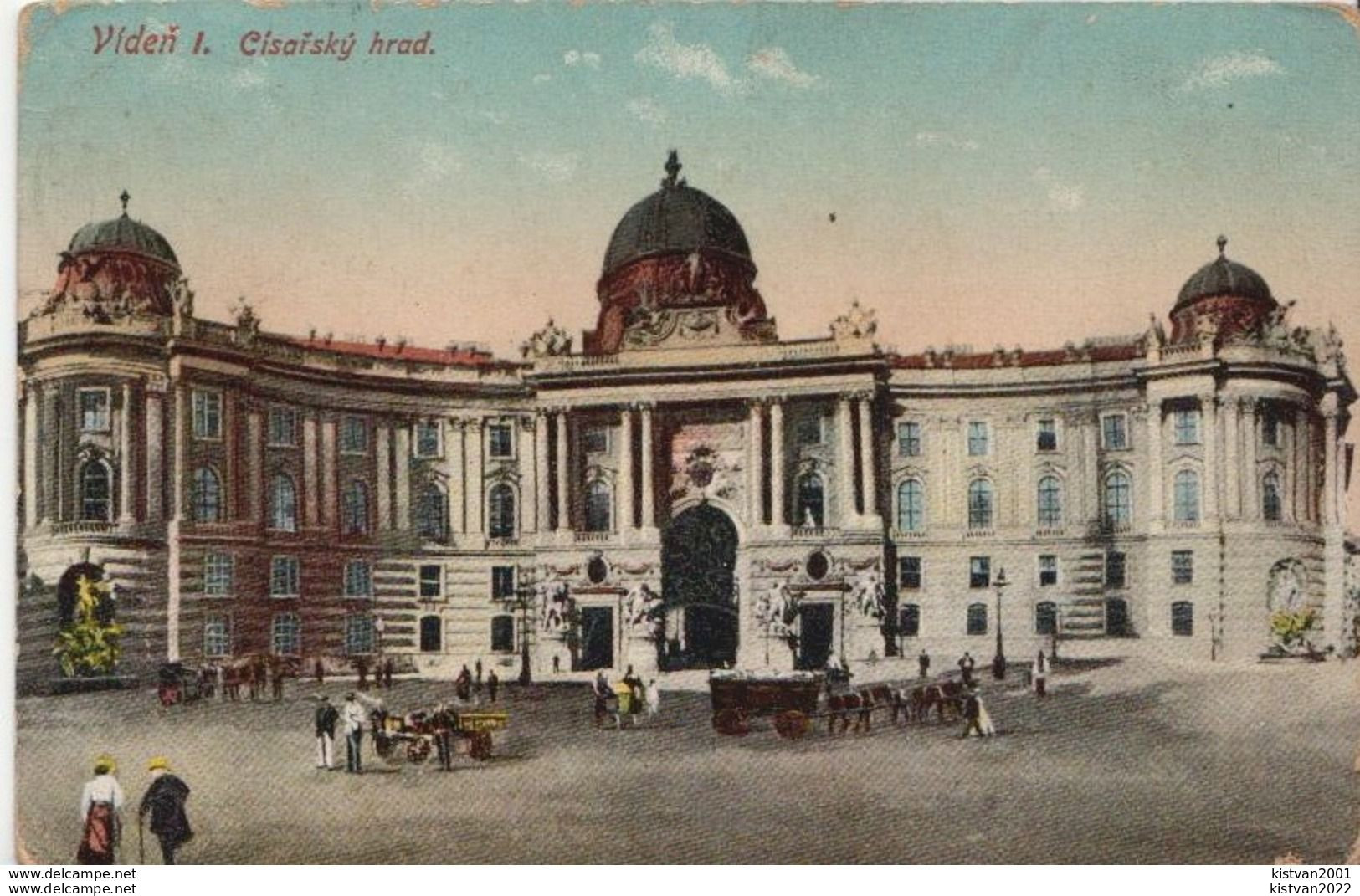 Austria Wien Used Postcard With Czech Inscription - Ringstrasse