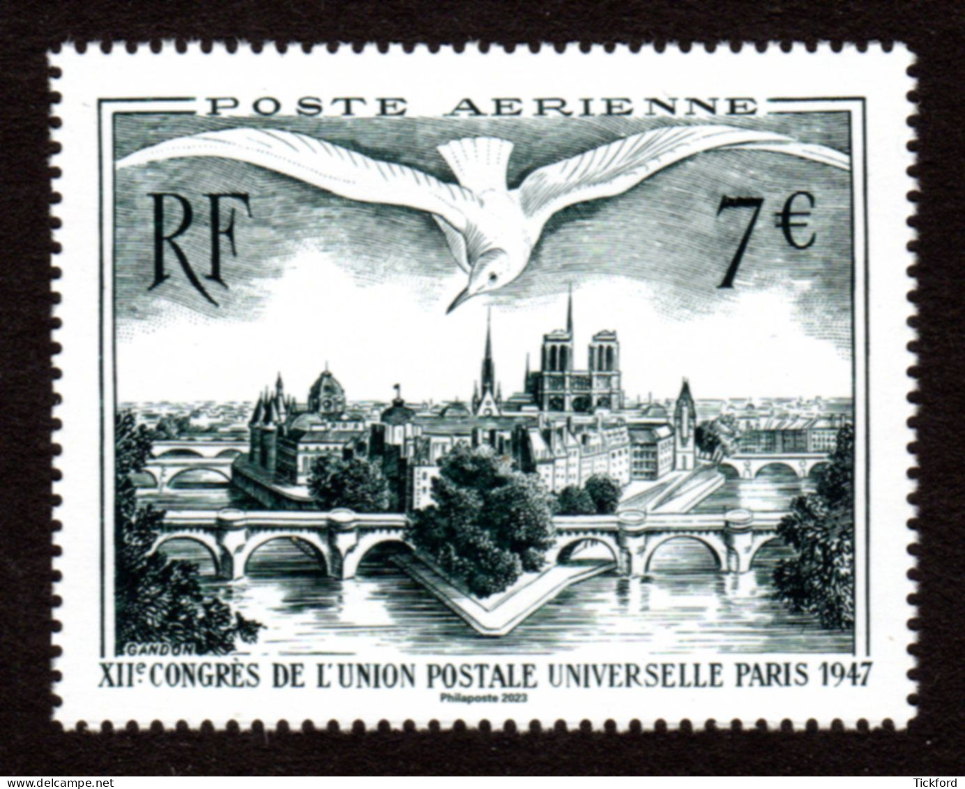 FRANCE 2023 -  Timbre Issu De L'affiche Dédiée Au PA "Congrès De L' U.P.U. De 1947 - Neuf ** / MNH - 1960-.... Mint/hinged