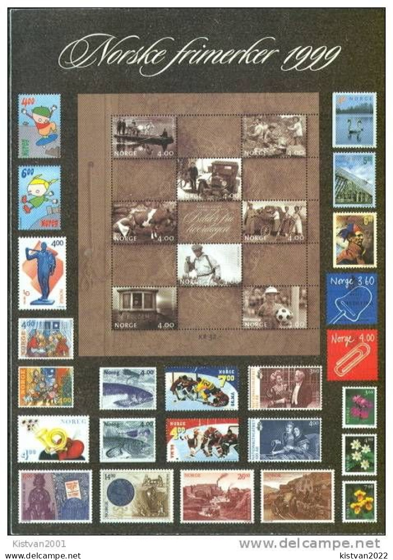 Norwagian Stamps 1999 - Timbres (représentations)