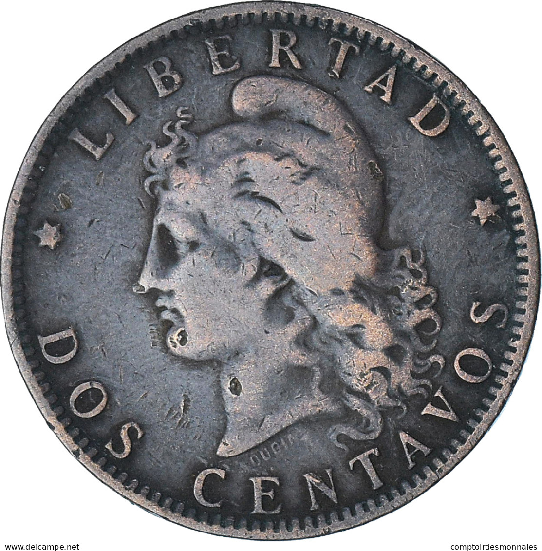Argentine, 2 Centavos, 1890, TTB, Bronze, KM:33 - Argentine