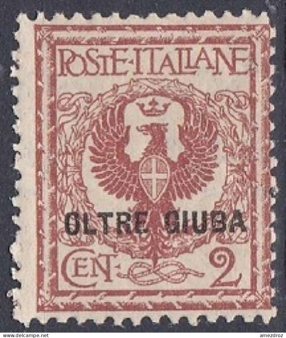 Italie - Outre Djouba - Oltre Guiba 1925 N° 2 Timbre Italie Surchargé (H33) - Oltre Giuba