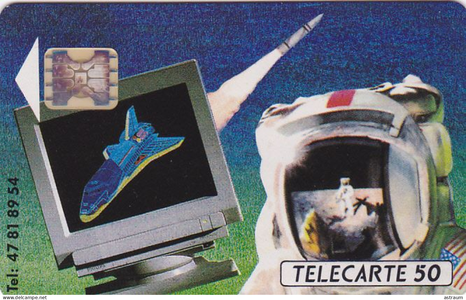 Telecarte Privée D208 NEUVE - CONQUETE SPATIALE - 1000 Ex - Sc5ab - 50 Un - Telefoonkaarten Voor Particulieren