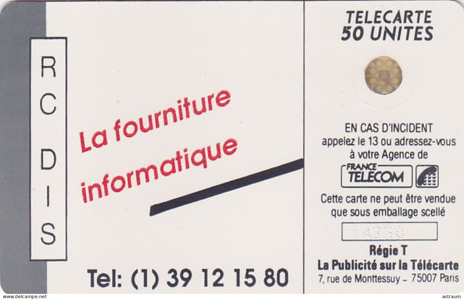 Telecarte Privée  D209 NEUVE - L'arche - SC5ab - 1000 Ex - 50 Un - 1990 - Telefoonkaarten Voor Particulieren