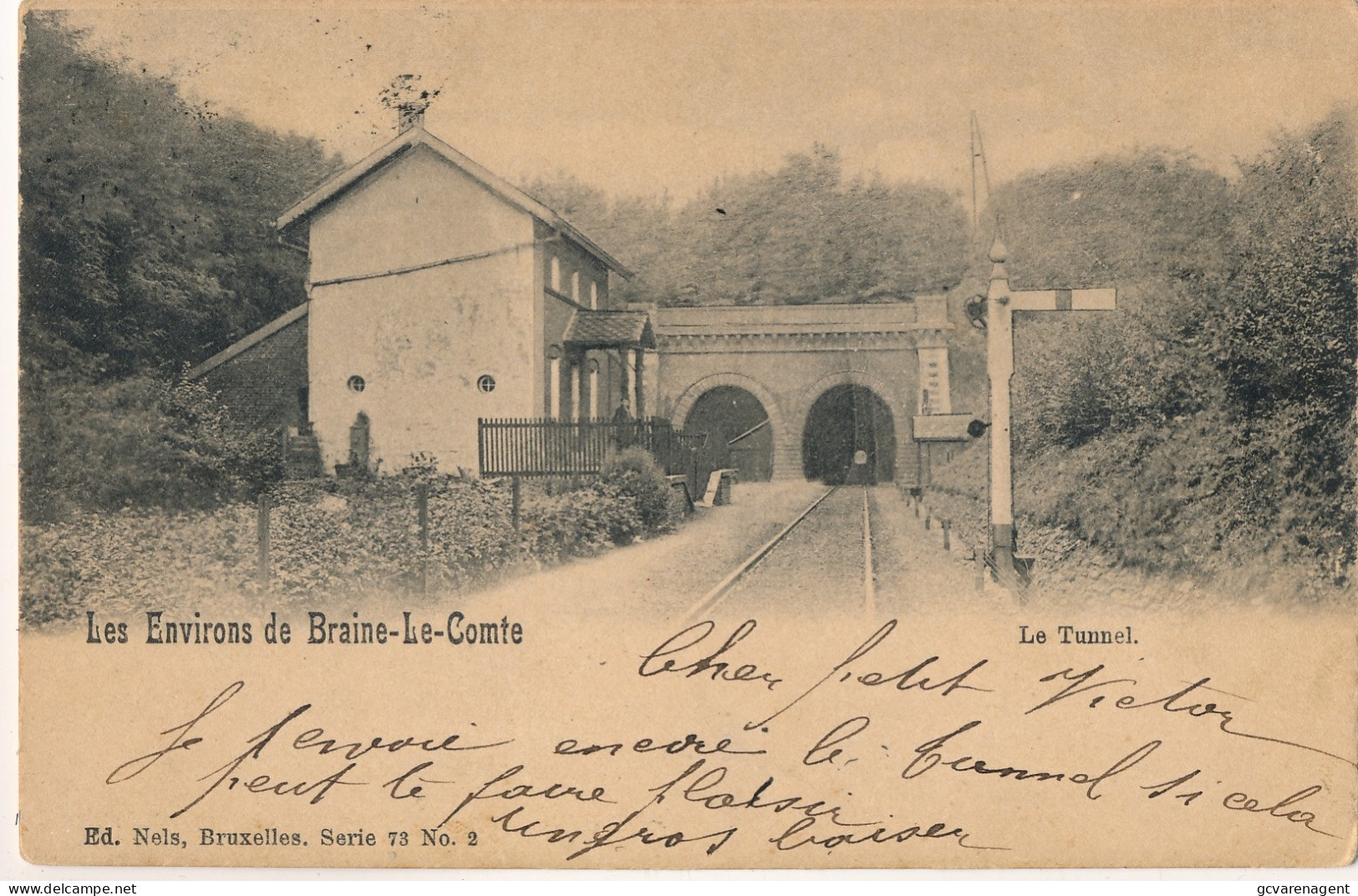 LES ENVIRONS DE BRAINE LE COMTE  LE TUNNEL            2 SCANS - Braine-le-Comte