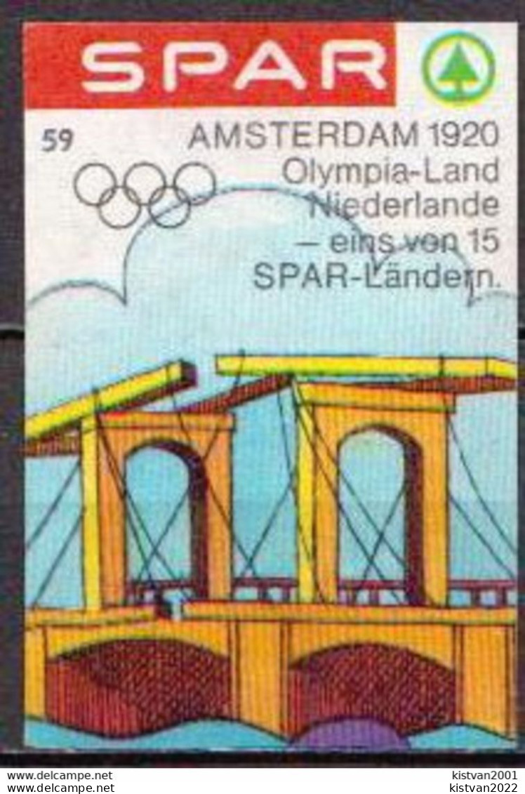 Germany SPAR Olympic Games Amsterdam Match Label - Zündholzschachteletiketten