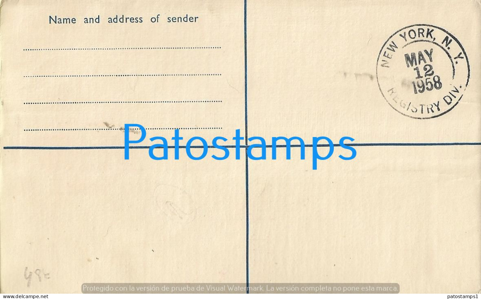 218680 AFRICA GHANA COVER CANCEL YEAR 1958 REGISTERED CIRCULATED TO US NO POSTAL POSTCARD - Ghana (1957-...)