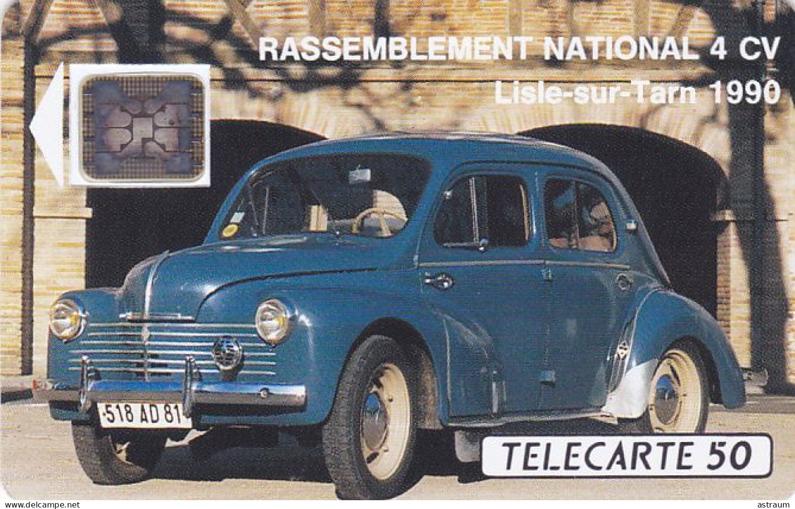 Telecarte Privée D259 NEUVE - Car Occitan 4cv - Sc5an - 1000 Ex - 50 Un - 1990 - Phonecards: Private Use
