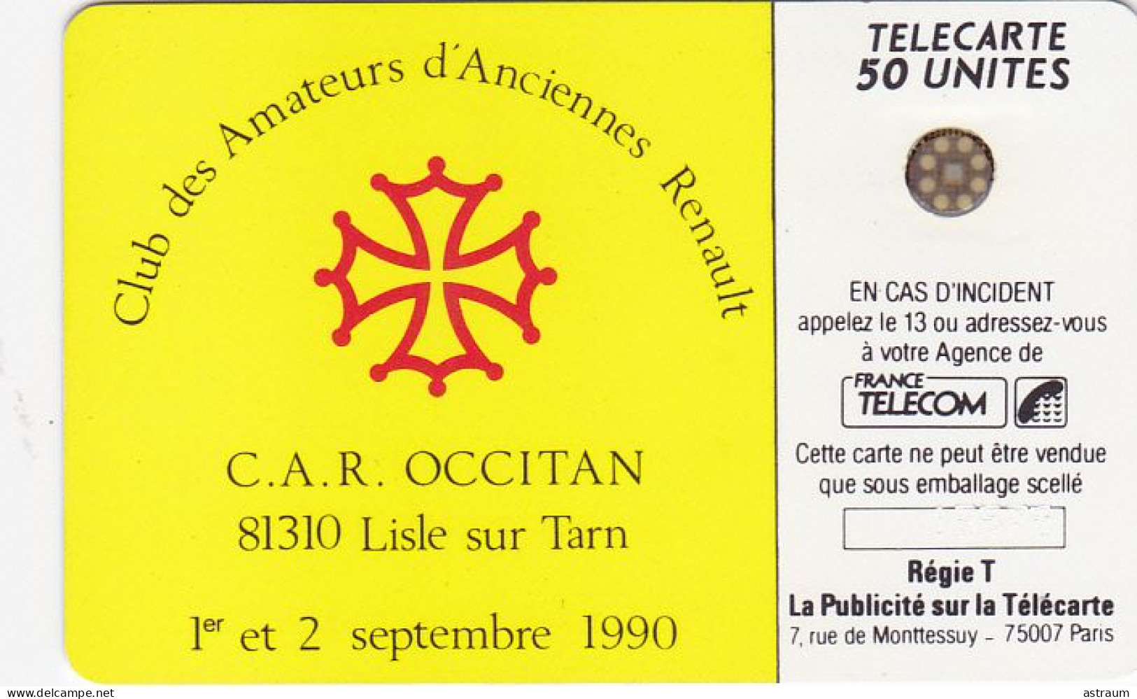 Telecarte Privée D259 NEUVE - Car Occitan 4cv - Sc5an - 1000 Ex - 50 Un - 1990 - Telefoonkaarten Voor Particulieren