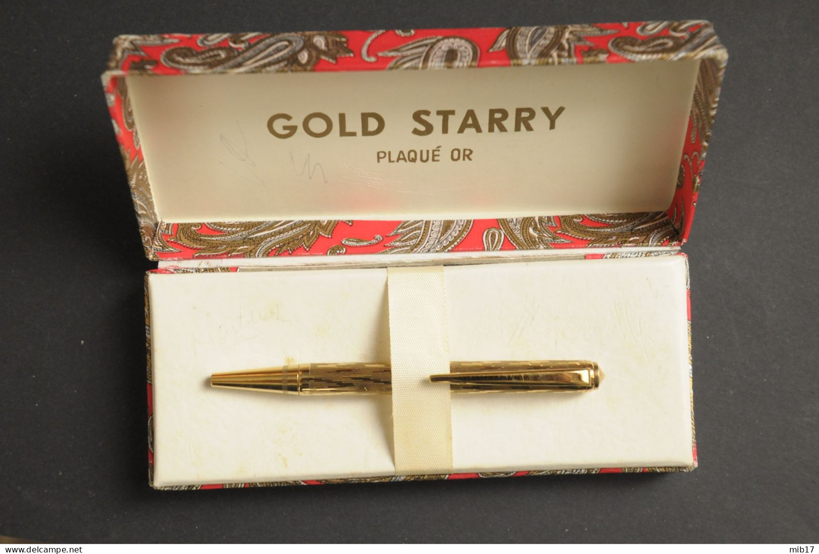 Stylo à Bille GOLD STARRY Plaqué OR - Lapiceros