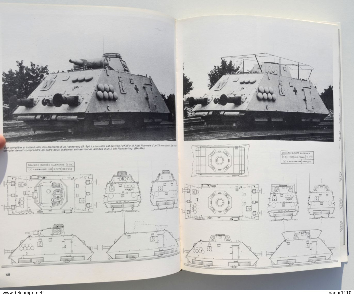 Les Trains blindés 1826-1989 – Paul Malmassari - Heimdal, 1989 / Chemin de fer, Guerre 40-45