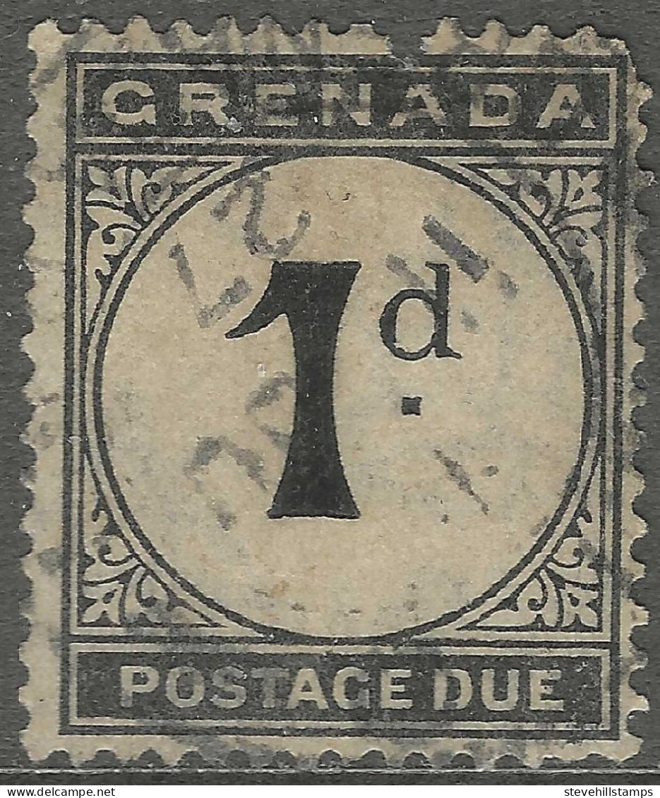 Grenada. 1921-22 Postage Due. 1d Used SG D11 - Grenada (...-1974)