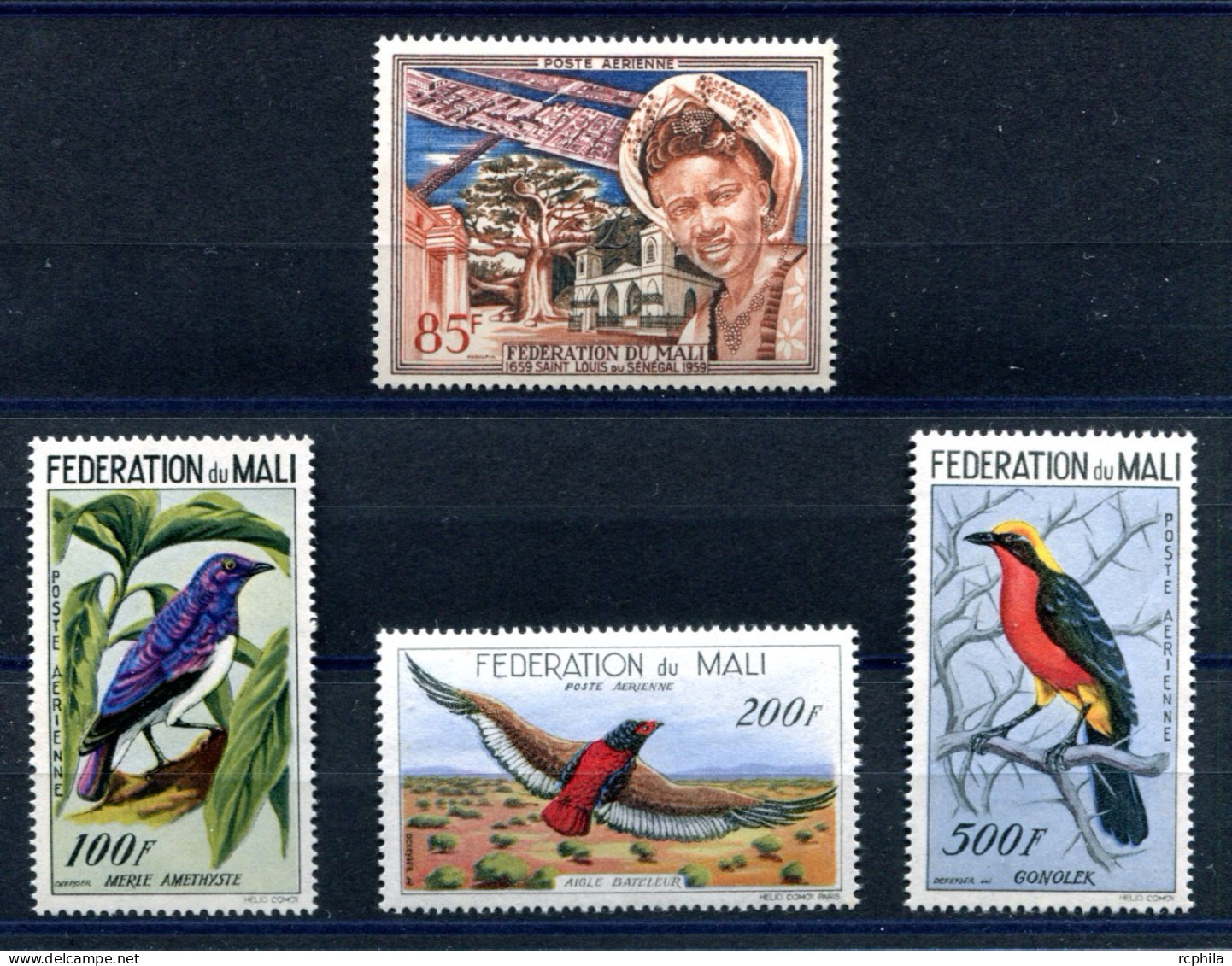 RC 26414 MALI COTE 43,20€ PA N° 1 / 4 FÉDÉRATION ET OISEAUX NEUF ** MNH TB - Mali (1959-...)