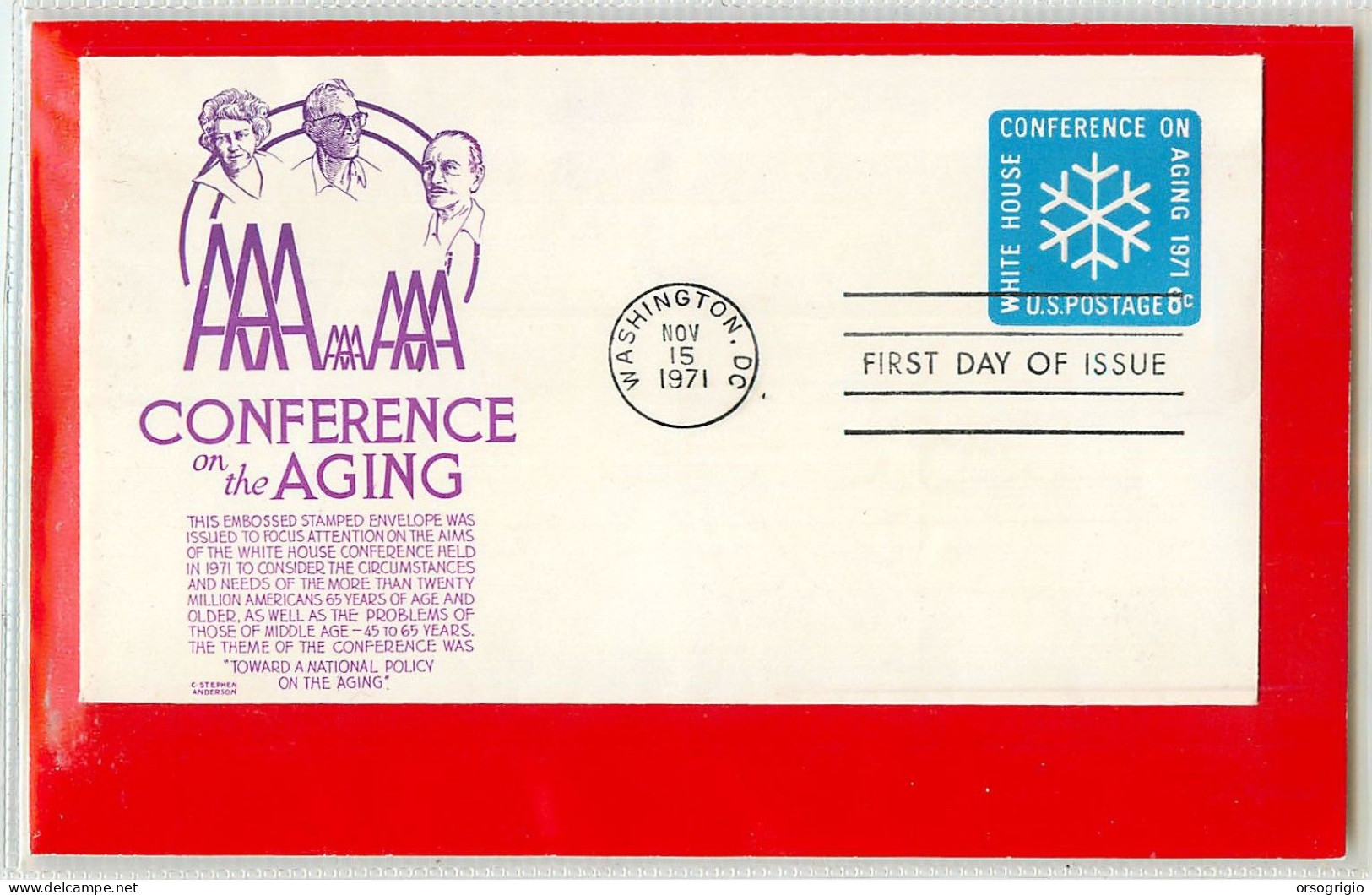 USA - Intero Postale - Ganzsachen - Stationery -  US POSTAGE  8c. -  White House Conference Aging - 1961-80