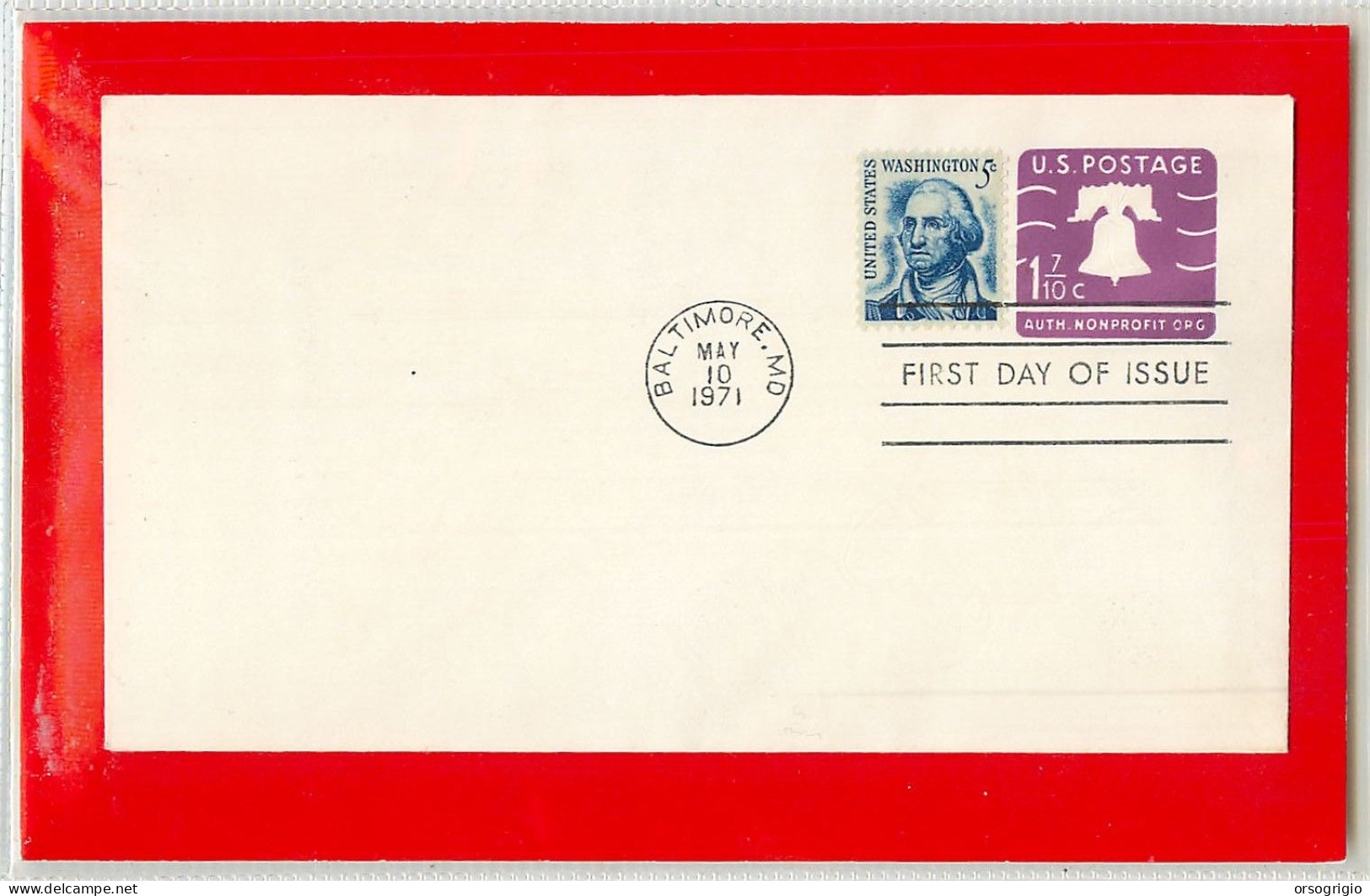 USA - Intero Postale - Ganzsachen - Stationery -  US POSTAGE  1 7/10 - 1961-80