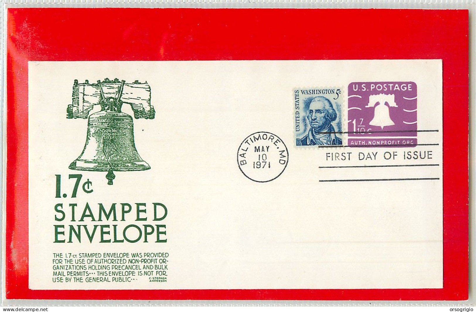 USA - Intero Postale - Ganzsachen - Stationery -  US POSTAGE  1 7/10 - 1961-80