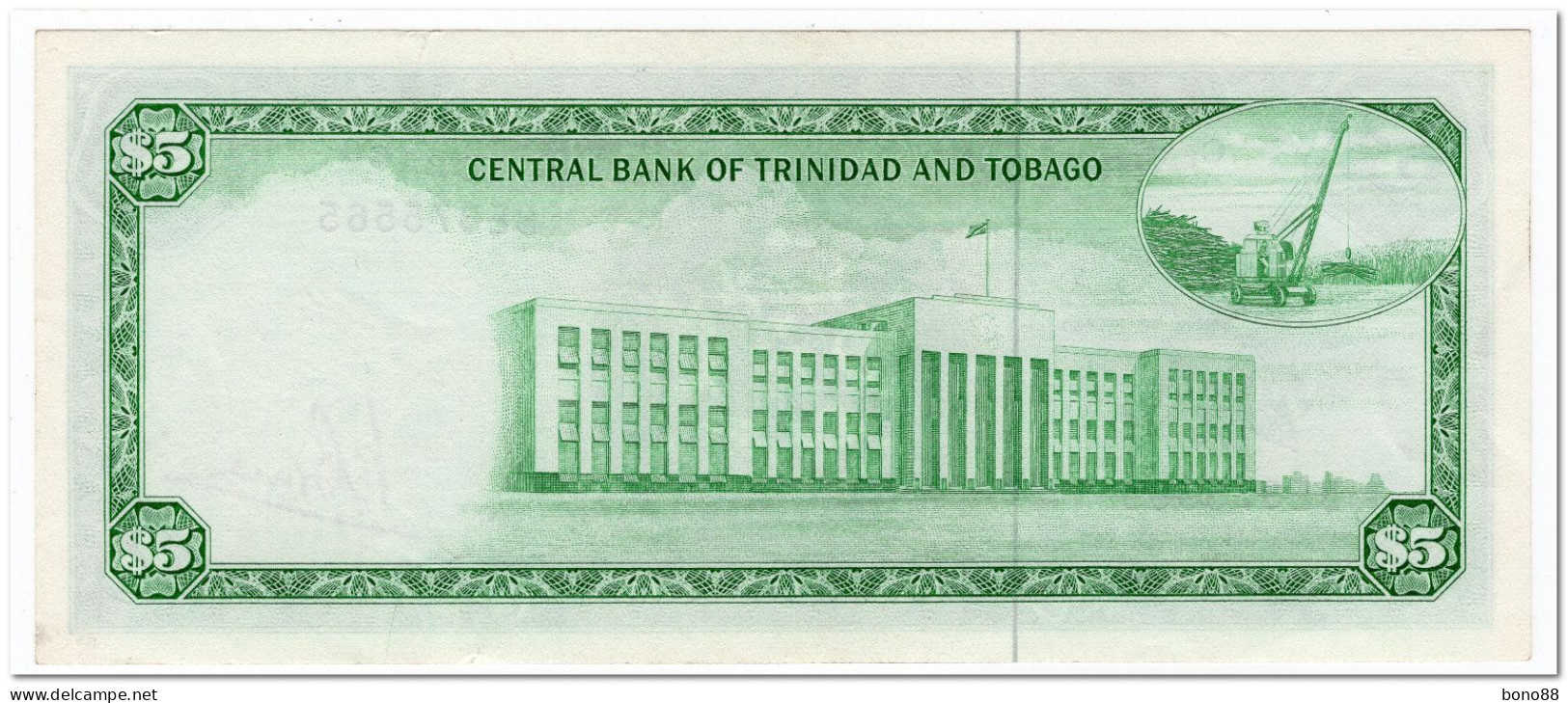 TRINIDAD & TOBAGO,5 DOLLARS,L.1964, (1977) P.31a,AU - Trinité & Tobago