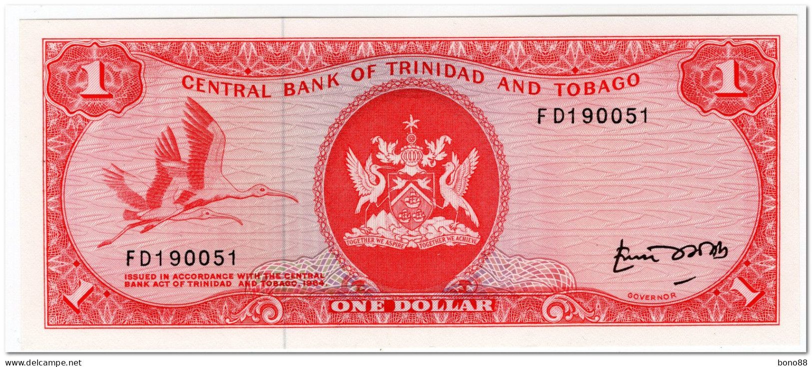TRINIDAD & TOBAGO,1 DOLLAR,L.1964, (1977) P.30b,UNC - Trinidad & Tobago