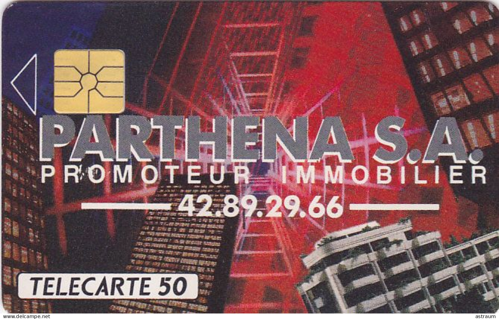 Telecarte Privée D250 LUXE - PARTHENA S.A  - Gem - 5000 Ex - 50 Un - 1990 - Privat