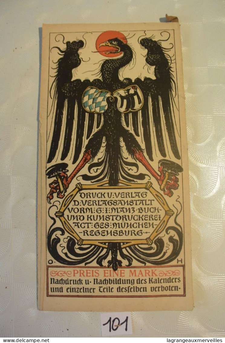 C101 MUNCHENER KALENDER 1907 German Pulp Paper Otto Hupp WW1 WW2 N°2 - Groot Formaat: 1901-20