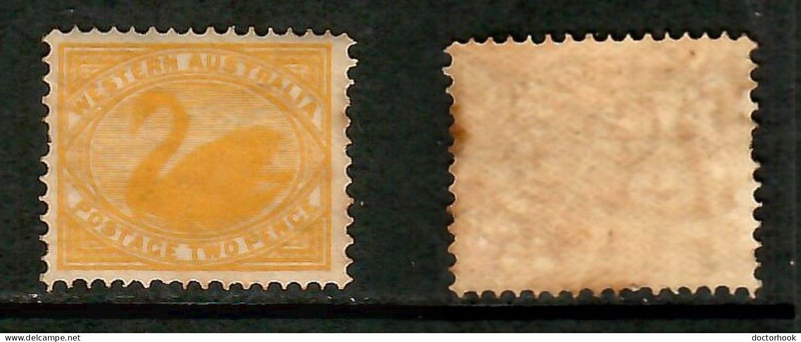 WESTERN AUSTRALIA   Scott # 77* MINT LH (1 Short Perf On Left Side) (CONDITION AS PER SCAN) (Stamp Scan # 1009-8) - Mint Stamps